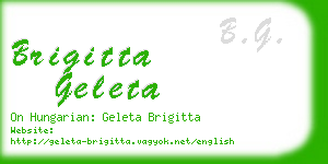 brigitta geleta business card